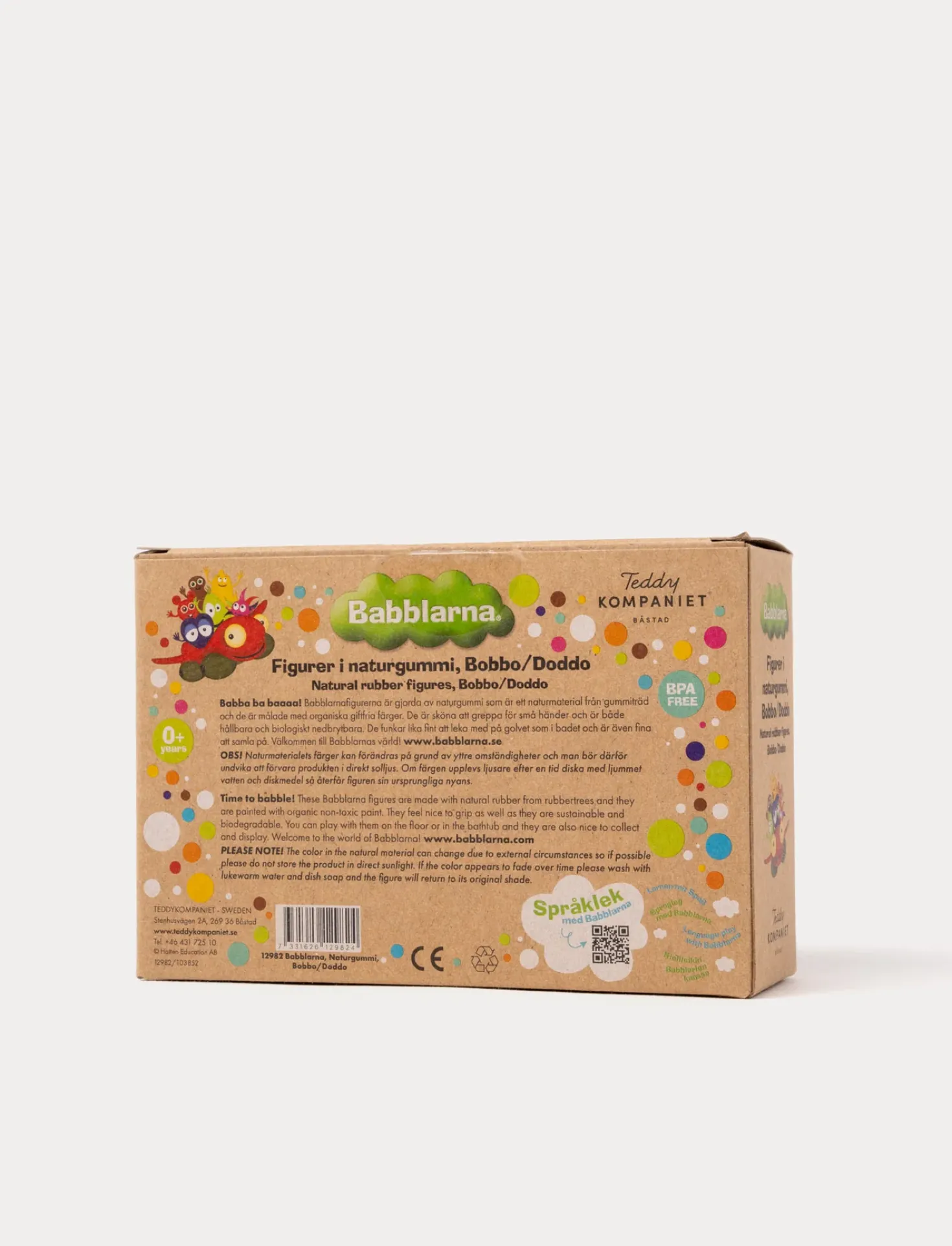Babblarna, Figurer i naturgummi, Bobbo/Doddo