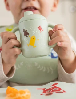 Babblarna, Silikonmugg med lock, I naturen