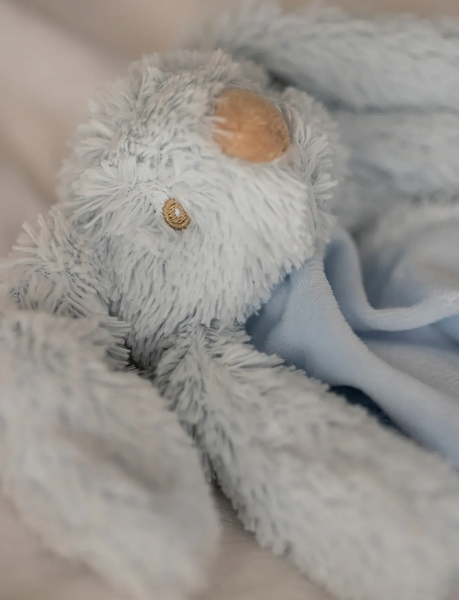 Lolli Bunnies, Snuttefilt, Kanin, Ljusblå